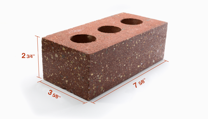 brick wall thickness inches